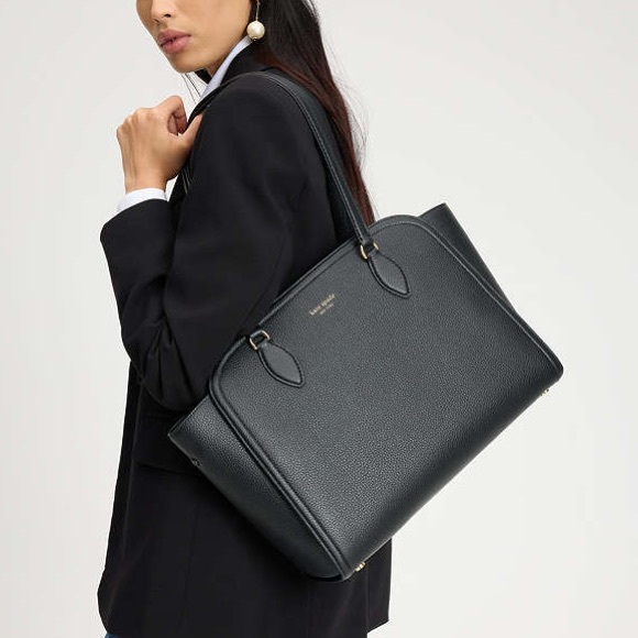 ♠️kate spade Taylor Pebbled Leather Tote, Black NWT - Picture 2 of 8